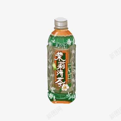 卡通饮料茉莉清茶png免抠素材_新图网 https://ixintu.com 300ml 卡通 喝水 康师傅 手绘 水 茉莉清茶 饮料 饮料瓶