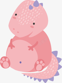 小恐龙玩具粉色可爱呆萌恐龙高清图片