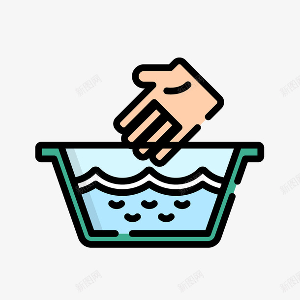洗手图标psd_新图网 https://ixintu.com 卫生 图标 平面 手势 手部消毒 洗手 洗手宣传海报 清洁 矢量洗手图 线稿 面盆