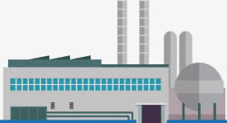 环保工厂灰色大型工厂高清图片