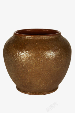 粘土陶瓷棕色粘土陶瓷罐子高清图片