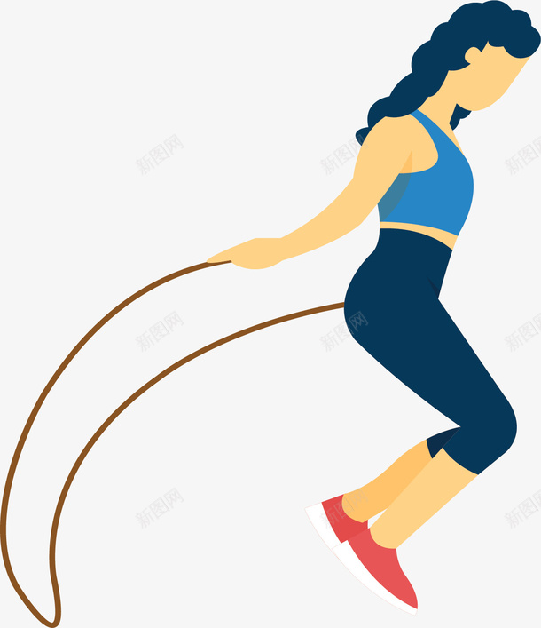 运动健身跳绳的人矢量图ai免抠素材_新图网 https://ixintu.com 健身 矢量png 跳绳 跳绳的人 运动 运动的人 矢量图