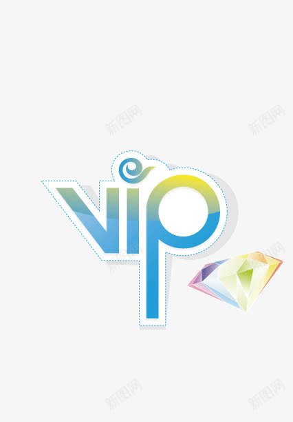 vip装饰字体描边渐变色png免抠素材_新图网 https://ixintu.com vip 描边 渐变色 装饰字体