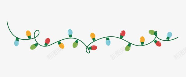 彩色灯泡装饰png免抠素材_新图网 https://ixintu.com 圣诞装饰灯 彩灯 灯泡装饰