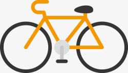 绿色环保自行车自行车创意图标高清图片