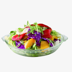 黄瓜口味玻璃盘子装的美食大拌菜高清图片