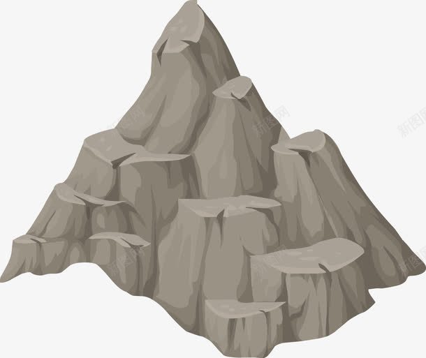 山石png免抠素材_新图网 https://ixintu.com 免费矢量下载 山石 插画