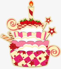 庆祝1周岁生日蛋糕高清图片