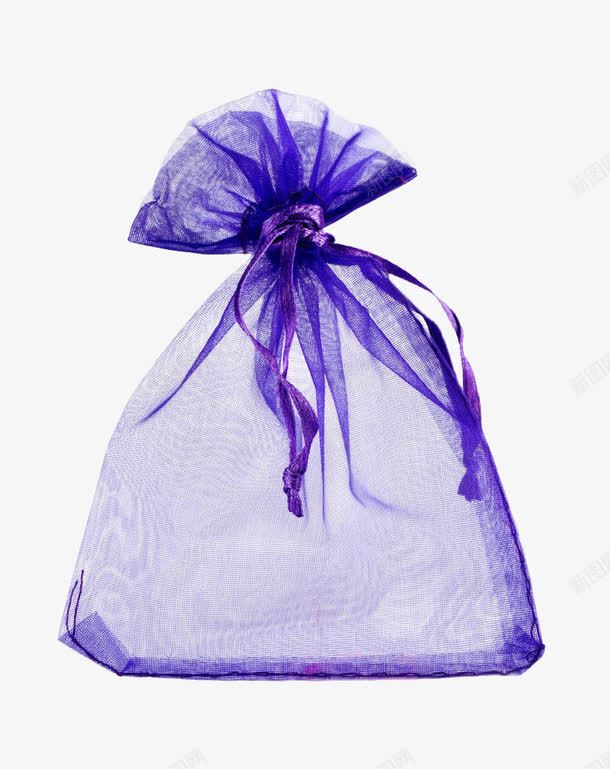 紫色束口袋png免抠素材_新图网 https://ixintu.com 束口袋 紫色 纱袋 绳子 袋子 透明 麻袋