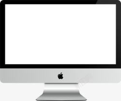 苹果电脑一体机白色imac高清图片