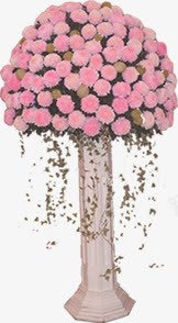 粉色鲜花装扮迎宾区png免抠素材_新图网 https://ixintu.com 粉色 装扮 迎宾 鲜花