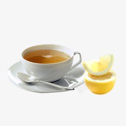 玻璃杯装姜母茶柠檬姜母茶高清图片