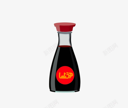 酱油瓶矢量图图标图标