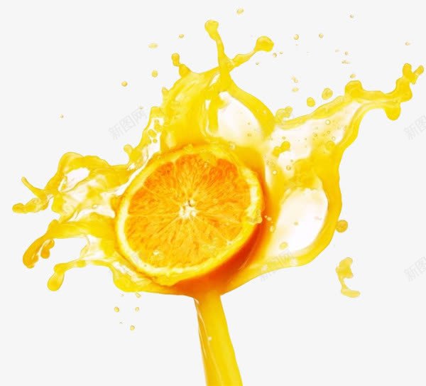 香橙与橙汁png免抠素材_新图网 https://ixintu.com 果汁 橙汁 泼洒 飞溅 飞溅的橙汁 香橙 香甜 鲜榨 鲜橙汁