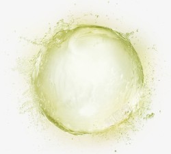 绿色清新水球效果元素素材