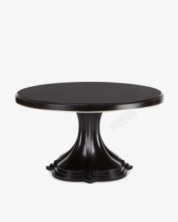 黑色桌子黑色圆桌圆形桌子高清图片