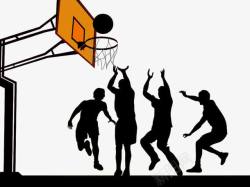 高校篮球赛比赛篮球战高清图片