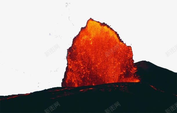 火山喷发png免抠素材_新图网 https://ixintu.com 山 山脉 岩浆 活火山 火山