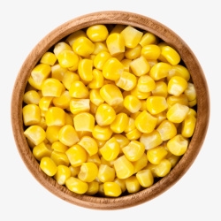 农作物成熟实物一盘熟玉米粒高清图片
