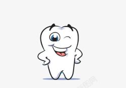牙齿宝宝卡通可爱牙齿造型高清图片