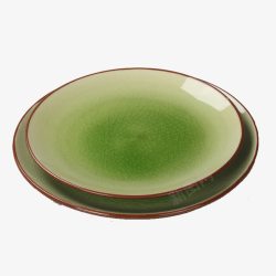 绿色瓷器陶瓷盘子高清图片