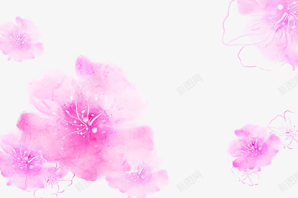 紫色水彩花png免抠素材_新图网 https://ixintu.com 创意 插画 水墨元素 水墨花 紫色 艺术