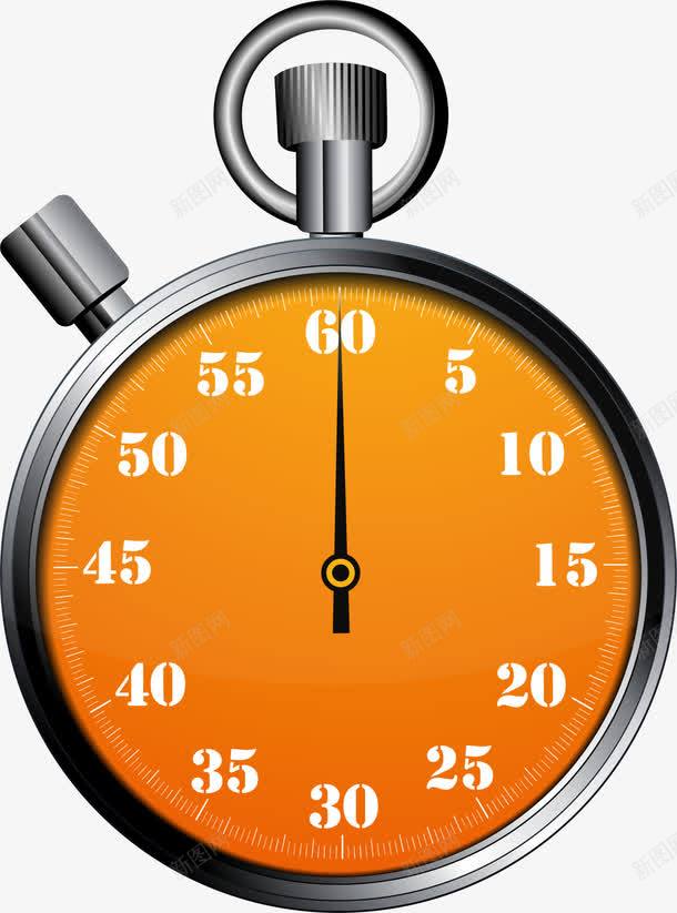 黄色简约秒表png免抠素材_新图网 https://ixintu.com 竞技 简约秒表 装饰图案 计时器 记录 速度 黄色秒板