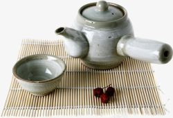 古典茶叶瓷器红果素材