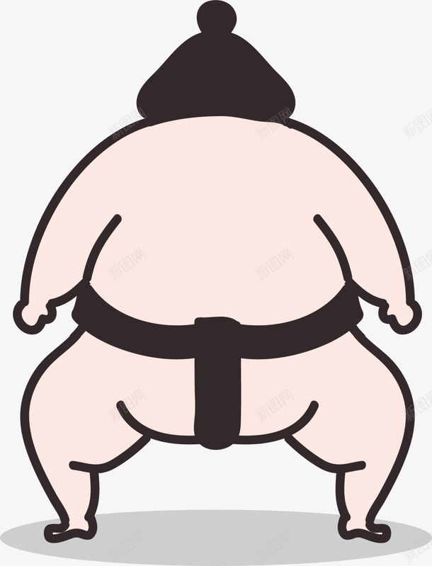 卡通肥胖相扑男人png免抠素材_新图网 https://ixintu.com 世界肥胖日 体重 健康 相扑男人 相扑运动员 胖子