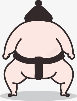 相扑运动员卡通肥胖相扑男人高清图片