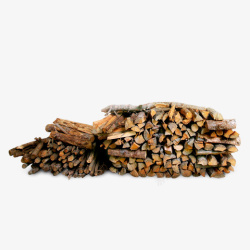 柴火木柴一大堆的木头燃料高清图片
