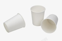 产品使用一次性白色纸杯高清图片