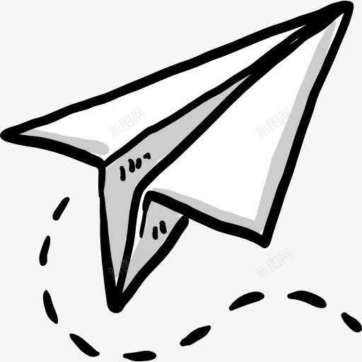 纸飞机图标png_新图网 https://ixintu.com 折纸艺术与设计 消息 童年的纸飞机 飞机的折纸