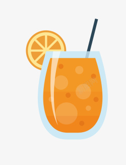 简洁果汁卡通简洁扁平化果汁矢量图高清图片