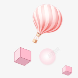 粉色氢气球粉色装饰高清图片
