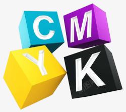CMYK立体图形素材