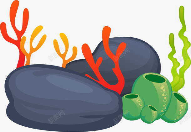 海洋植物海底珊瑚png免抠素材_新图网 https://ixintu.com 一丛珊瑚 多彩珊瑚 海底世界 海底珊瑚 海洋植物 石头