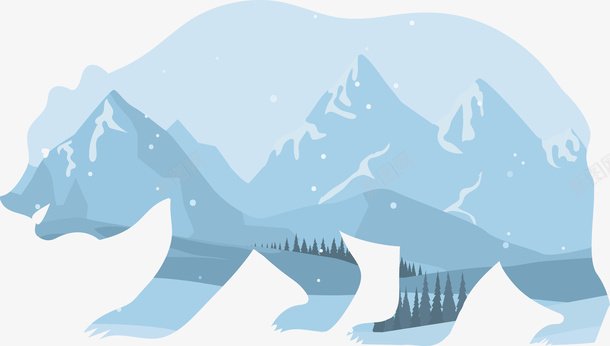 北极熊和冰山png免抠素材_新图网 https://ixintu.com 冰山 北极熊 北极熊png 北极熊矢量图 模型 熊