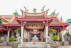 园林建设泰国普吉岛寺摄影高清图片