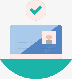 身份证信息个人信息卡矢量图高清图片
