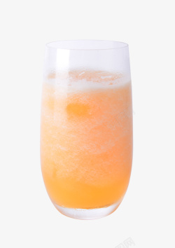 浅橙色浅橙色的哈密瓜汁高清图片