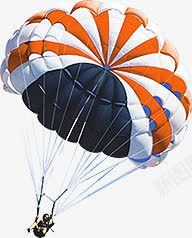 橙色条纹降落伞png免抠素材_新图网 https://ixintu.com 条纹 橙色 降落伞