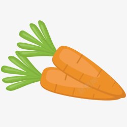 手绘青菜矢量素材蔬菜胡萝卜高清图片
