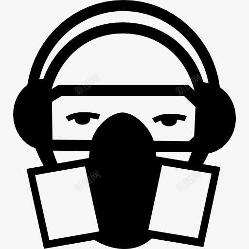 保护罩图标png_新图网 https://ixintu.com 人 保护 口罩 工具和器具 盖面 科学的图标 覆盖 防护 面具
