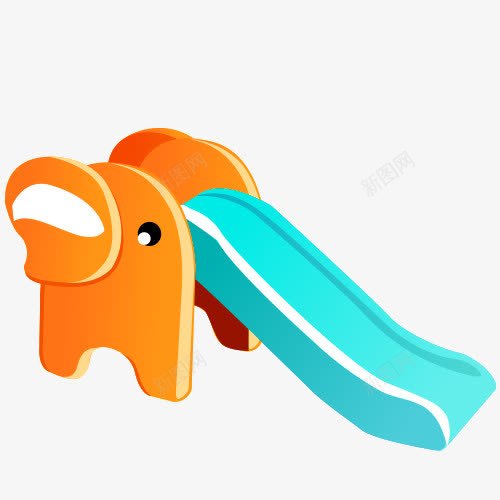 卡通滑滑梯png免抠素材_新图网 https://ixintu.com 儿童玩具 游乐 滑滑梯 童年