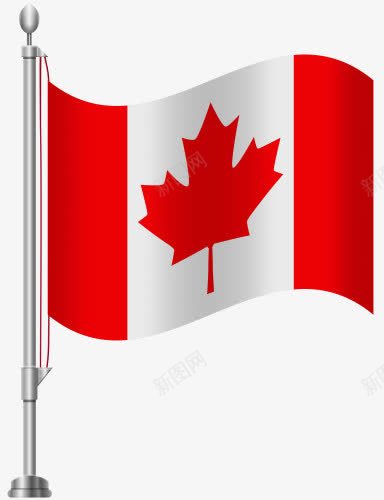 加拿大国旗png免抠素材_新图网 https://ixintu.com 加拿大 国旗 旗帜 枫叶 白红