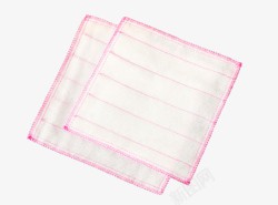 棉纱质感实物粉色棉纱洗碗布高清图片