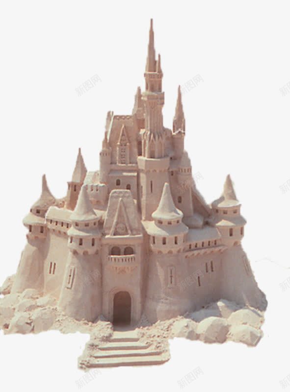 雕像城堡png免抠素材_新图网 https://ixintu.com 城堡 建筑 沙雕 雕塑