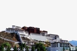 西藏旅游景点布达拉宫素材