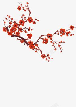 美观红梅树枝红梅树枝高清图片